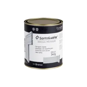 Massa para Acabamento Massa Flex - Branco - 340g Santa Luzia (rend Medio 100m)